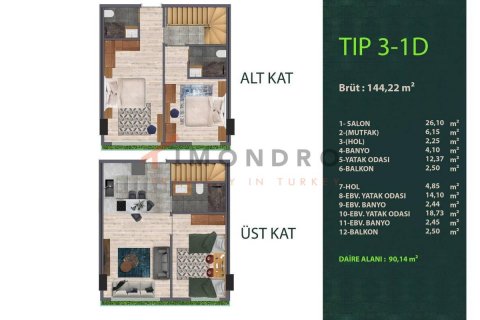 Продажа квартиры в Кягытхане, Стамбуле, Турция 3+1, 144м2, №188794 – фото 22