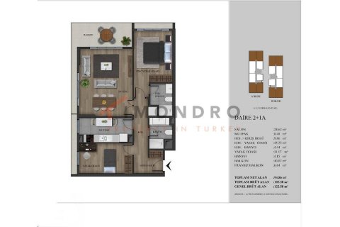 3+1 Lejlighed  i Kâğıthane, Istanbul, Tyrkiet Nr. 188795 - 15