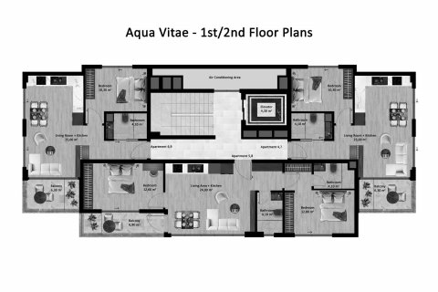 1+1 Lägenhet i Aqua Vitae, Kestel, Antalya, Turkiet Nr. 189829 - 2