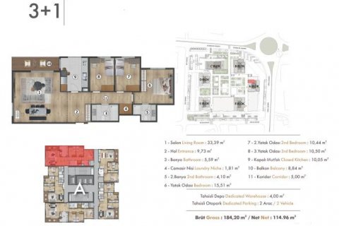 Lägenhet  i Bagcilar, Istanbul, istanbul, Turkiet Nr. 112073 - 25