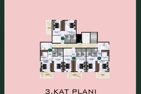 Wohnung in Alanya, Antalya, Türkei Nr. 112072 - 14
