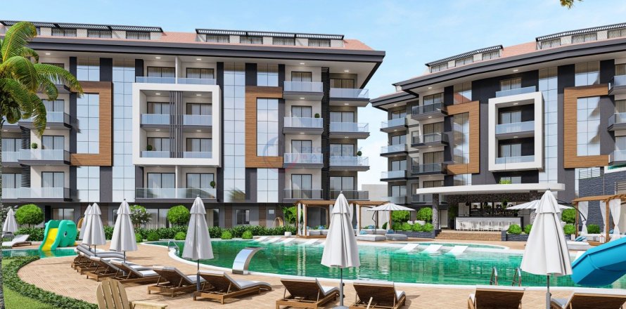 Daire 1+1 Alanya, Antalya, Türkiye №211503