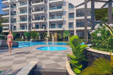 1+1 Lejlighed  i Alanya, Antalya, Tyrkiet Nr. 143847