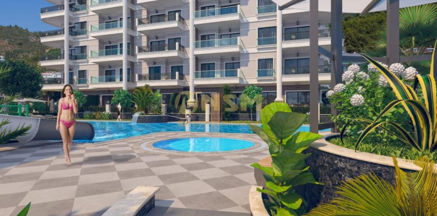 1+1 Apartment  in Alanya, Antalya, Turkey No. 143847
