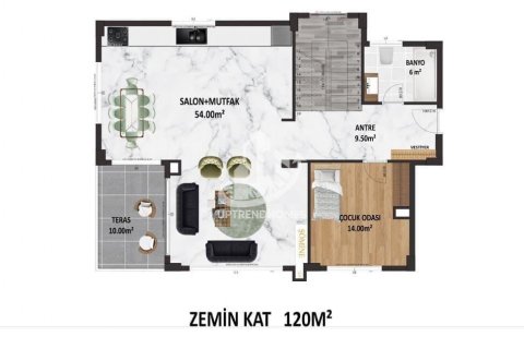 4+1 Villa  i Kargicak, Alanya, Antalya, Tyrkia Nr. 121849 - 27