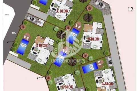 4+1 Villa  i Kargicak, Alanya, Antalya, Tyrkia Nr. 121849 - 26