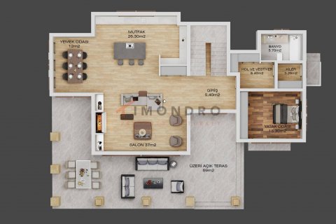 4+1 Villa  in Esentepe, Girne,  Nr. 151321 - 15