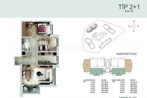 2+1 Lägenhet  i Antalya, Turkiet Nr. 206924 - 24