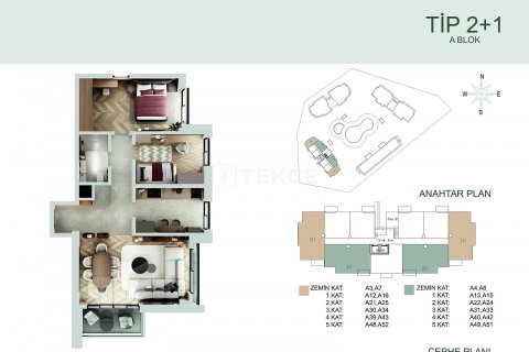 2+1 Lägenhet  i Antalya, Turkiet Nr. 206924 - 22