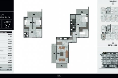 1+1 Lejlighed  i Kestel, Bursa, Tyrkiet Nr. 116756 - 24
