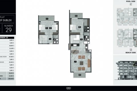 1+1 Lejlighed  i Kestel, Bursa, Tyrkiet Nr. 116756 - 20