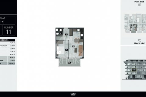 1+1 Lejlighed  i Kestel, Bursa, Tyrkiet Nr. 116756 - 29