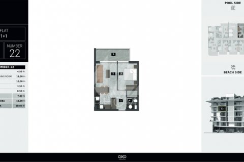 1+1 Lejlighed  i Kestel, Bursa, Tyrkiet Nr. 116756 - 30