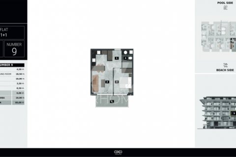 1+1 Lejlighed  i Kestel, Bursa, Tyrkiet Nr. 116756 - 27