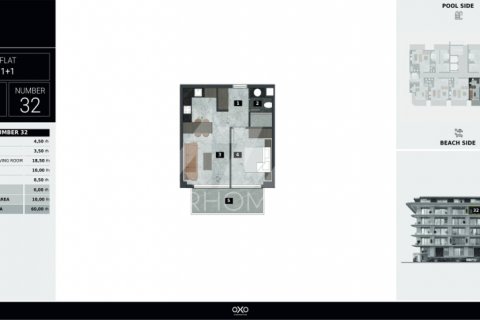 1+1 Lejlighed  i Kestel, Bursa, Tyrkiet Nr. 116756 - 21