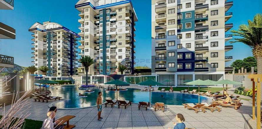 1+1 Leilighet  i Alanya, Antalya, Tyrkia Nr. 211422