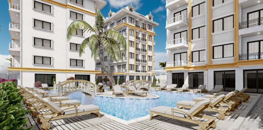 1+1 Leilighet  i Alanya, Antalya, Tyrkia Nr. 151102
