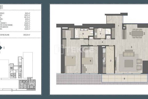 3+1 Lejlighed i Istanbul, Tyrkiet Nr. 44964 - 20