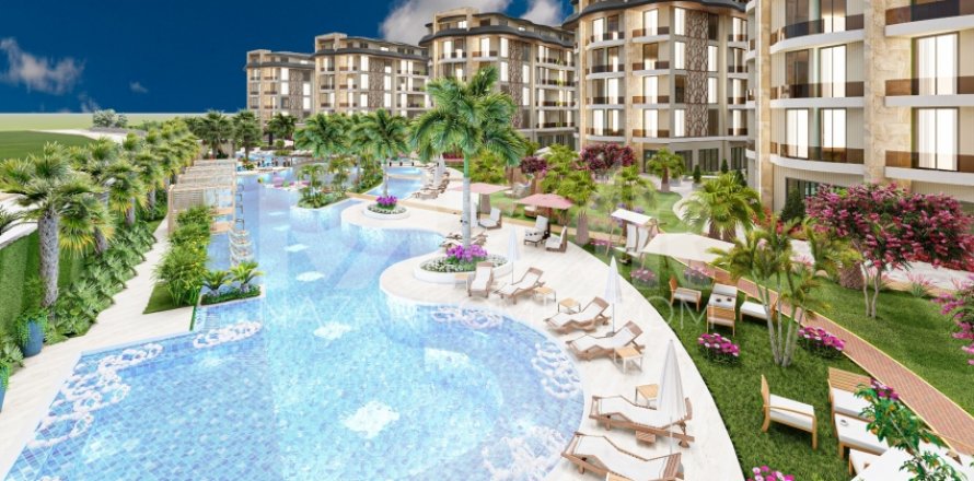 1+1 Lägenhet  i Oba, Antalya, Turkiet Nr. 116629
