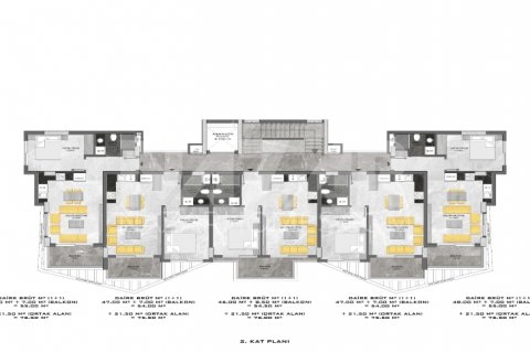 1+1 Leilighet  i Oba, Antalya, Tyrkia Nr. 116577 - 29