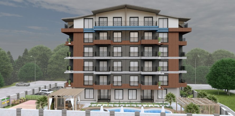 1+1 Lägenhet i Alanya, Antalya, Turkiet Nr. 156202