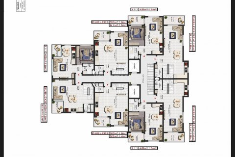 1+1 Lägenhet i Alanya, Antalya, Turkiet Nr. 47737 - 3