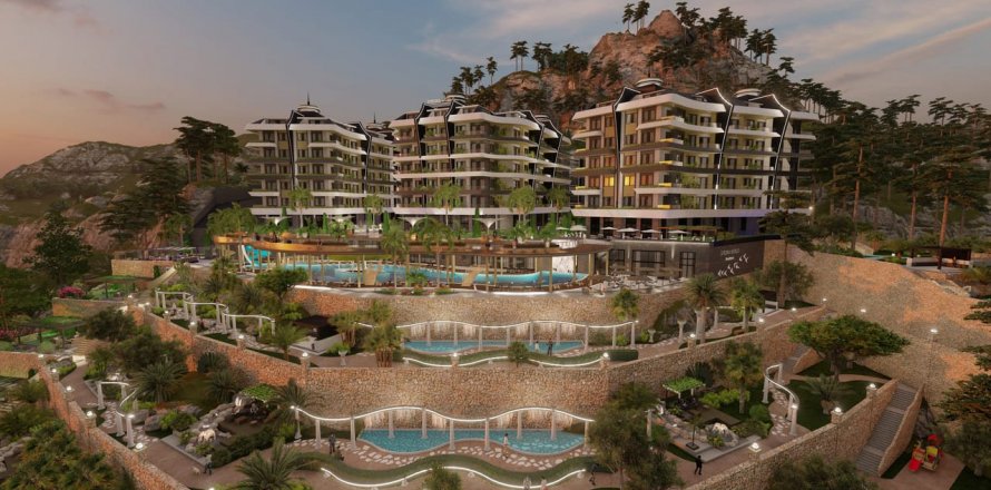 2+2 Lägenhet  i Alanya, Antalya, Turkiet Nr. 143977
