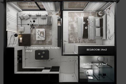 Продажа квартиры  в Аланье, Анталье, Турция 1+1, 73м2, №119079 – фото 15