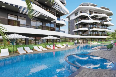 1+1 Lejlighed  i Alanya, Antalya, Tyrkiet Nr. 119080