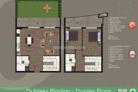 Villa  i Denizli, Turkiet Nr. 120451 - 25