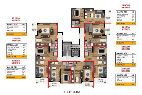 Apartment for sale in Alanya, Antalya, Turkey, 2 bedrooms, 120m2, No. 113796 – photo 2