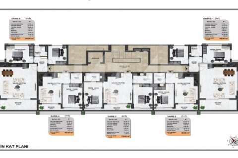 Apartment for sale  in Oba, Antalya, Turkey, 1 bedroom, 50m2, No. 116591 – photo 21