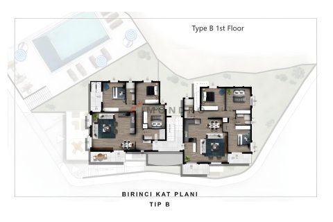 3+1 Leilighet  i Catalkoy, Girne,  Nr. 152494 - 13