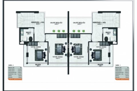 Villa 3+1 Alanya, Antalya, Türkiye №84075 - 7