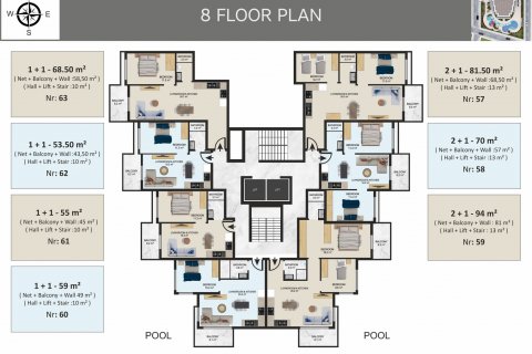 Продажа квартиры в Оба, Анталье, Турция 1+1, 55м2, №111258 – фото 27