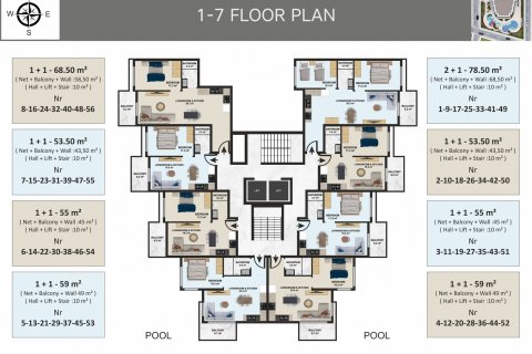 Продажа квартиры в Оба, Анталье, Турция 1+1, 55м2, №111258 – фото 26