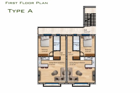Wohnung in Alsancak, Girne, Nr. 210583 - 21