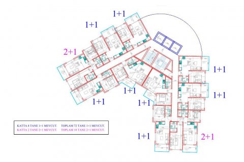 Daire 1+1 Avsallar, Antalya, Türkiye №69520 - 21