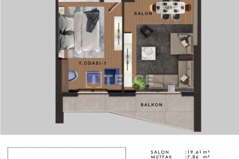 Продажа квартиры в Бююкчекмедже, Стамбуле, Турция 2+1, 155м2, №149815 – фото 22