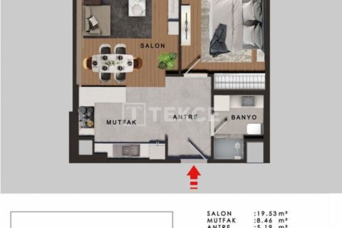 Продажа квартиры в Бююкчекмедже, Стамбуле, Турция 3+1, 190м2, №149816 – фото 24