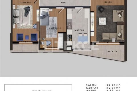 Продажа квартиры в Бююкчекмедже, Стамбуле, Турция 3+1, 190м2, №149816 – фото 28