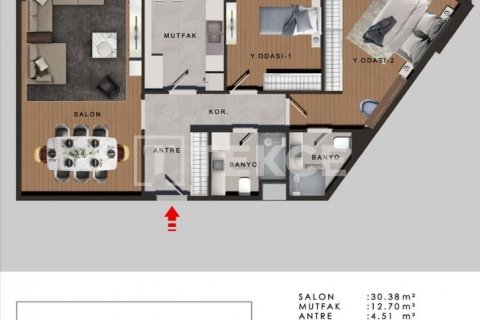 Продажа квартиры в Бююкчекмедже, Стамбуле, Турция 3+1, 190м2, №149816 – фото 27