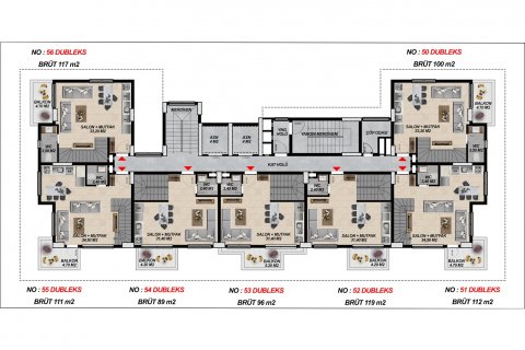 Продажа квартиры в Махмутларе, Анталье, Турция 1+1, 47м2, №110968 – фото 27