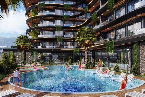 1+1 Lägenhet  i Kestel, Antalya, Turkiet Nr. 110965
