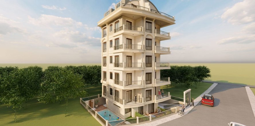 Daire  1+1  Alanya, Antalya, Türkiye №118676