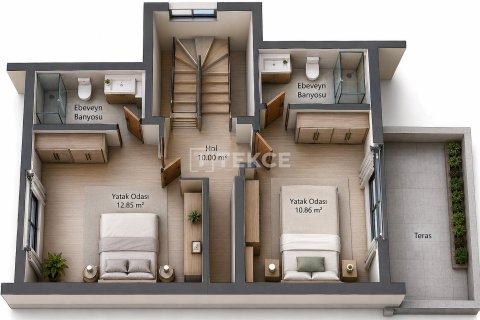 4+1 Villa  i Fethiye, Mugla, Turkiet Nr. 210466 - 10