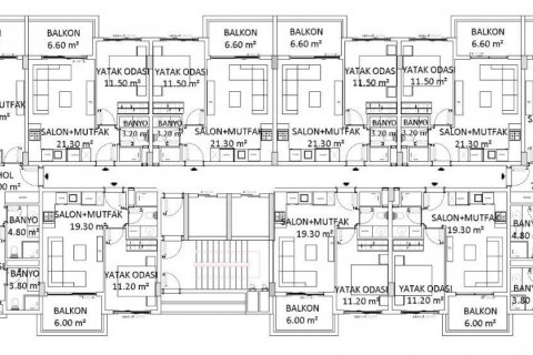 Продажа квартиры  в Каргыджаке, Аланье, Анталье, Турция 2 комн., 48м2, №136266 – фото 15