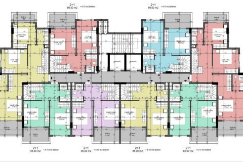 Продажа квартиры  в Каргыджаке, Аланье, Анталье, Турция 2 комн., 48м2, №136266 – фото 13