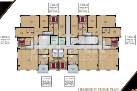 Apartment for sale in Avsallar, Antalya, Turkey, 3 bedrooms, 97m2, No. 116783 – photo 9