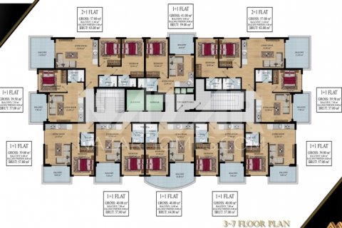 Apartment for sale in Avsallar, Antalya, Turkey, 3 bedrooms, 97m2, No. 116783 – photo 11